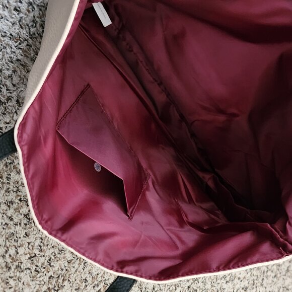 Mary Kay Two-Tone Beige & Black Tote Handbag - Picture 3 of 4